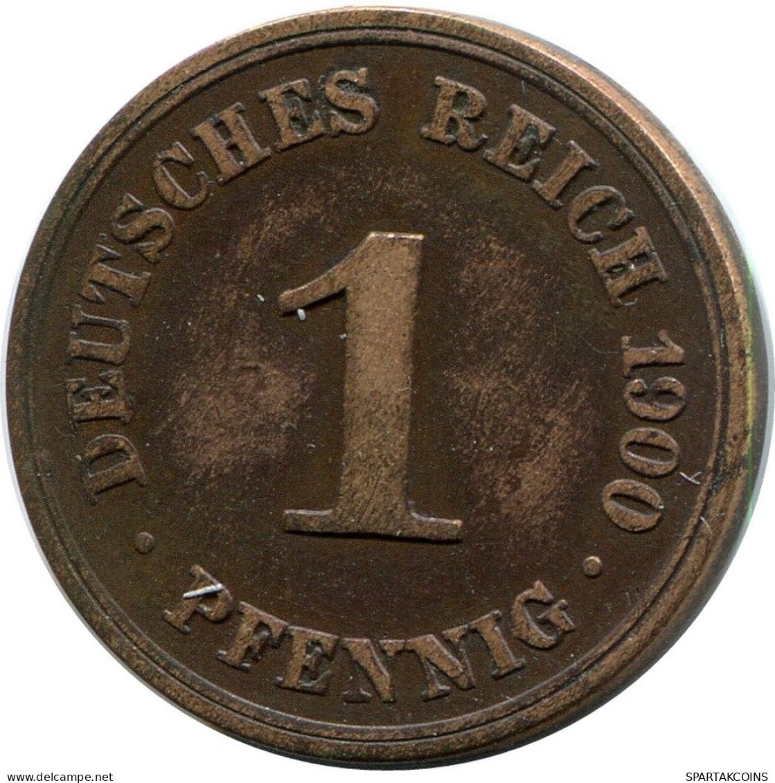 1 PFENNIG 1900 A GERMANY Coin #DB759.U.A - 1 Pfennig