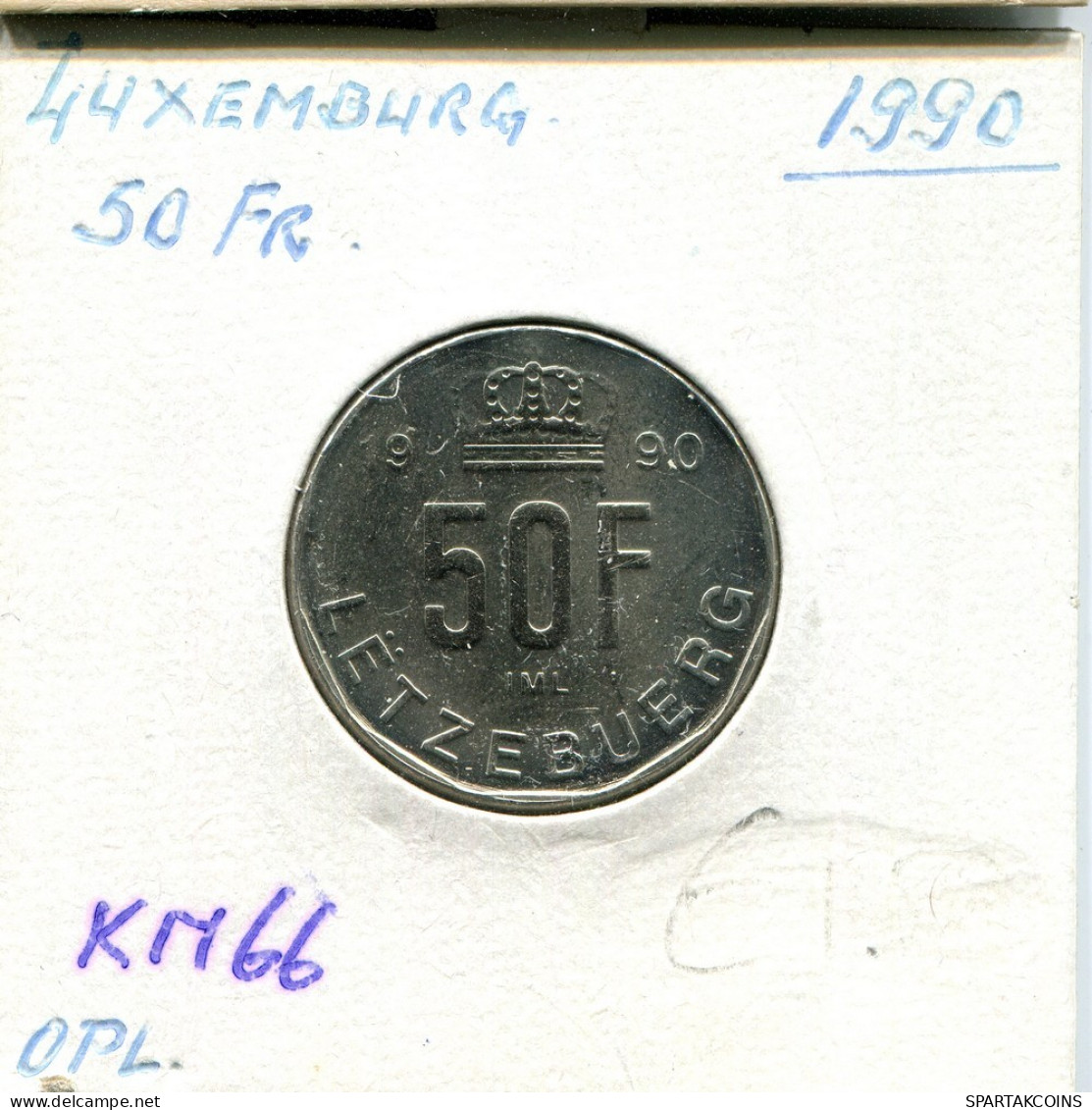 50 FRANCS 1990 LUXEMBURG LUXEMBOURG Münze #AT253.D.A - Lussemburgo
