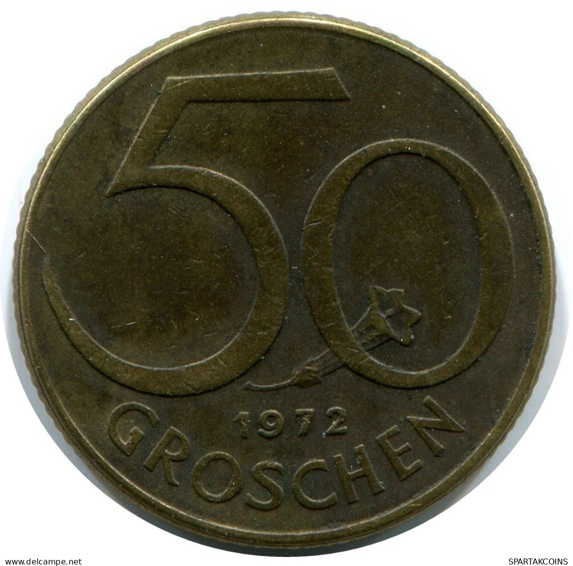 50 GROSCHEN 1972 AUTRICHE AUSTRIA Pièce #AW817.F.A - Autriche