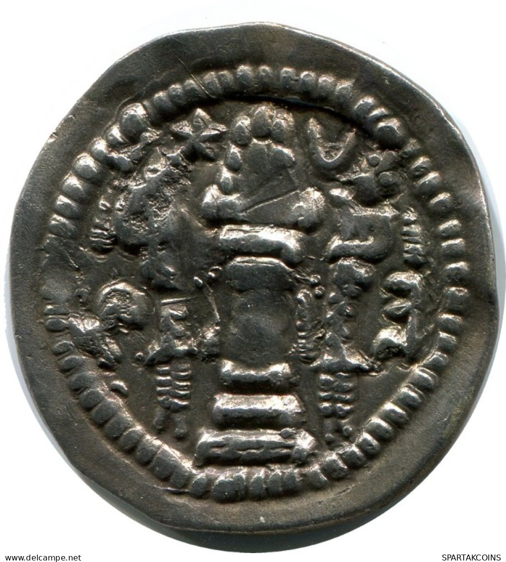 SASANIAN EMPIRE KAVAD I FIRE ALTAR FIRST REIGN Silver Drachm #AH237.73.U.A - Orientalische Münzen