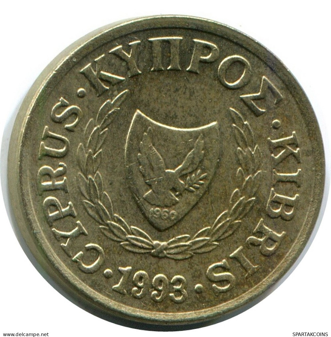 1 CENT 1993 CYPRUS Coin #AR933.U.A - Chipre