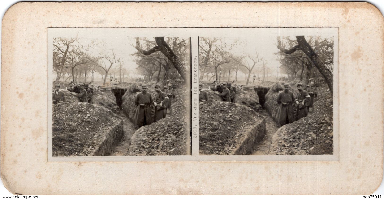 Photo Stéréoscopique De 14-18 , Vue Dans Les Tranchées - 1914-18