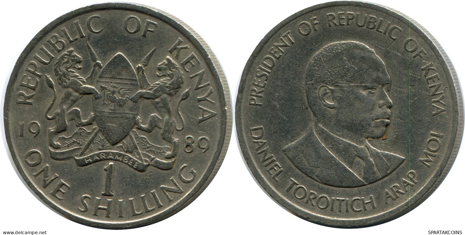 1 SHILLING 1989 KENYA Moneda #AZ192.E.A - Kenya