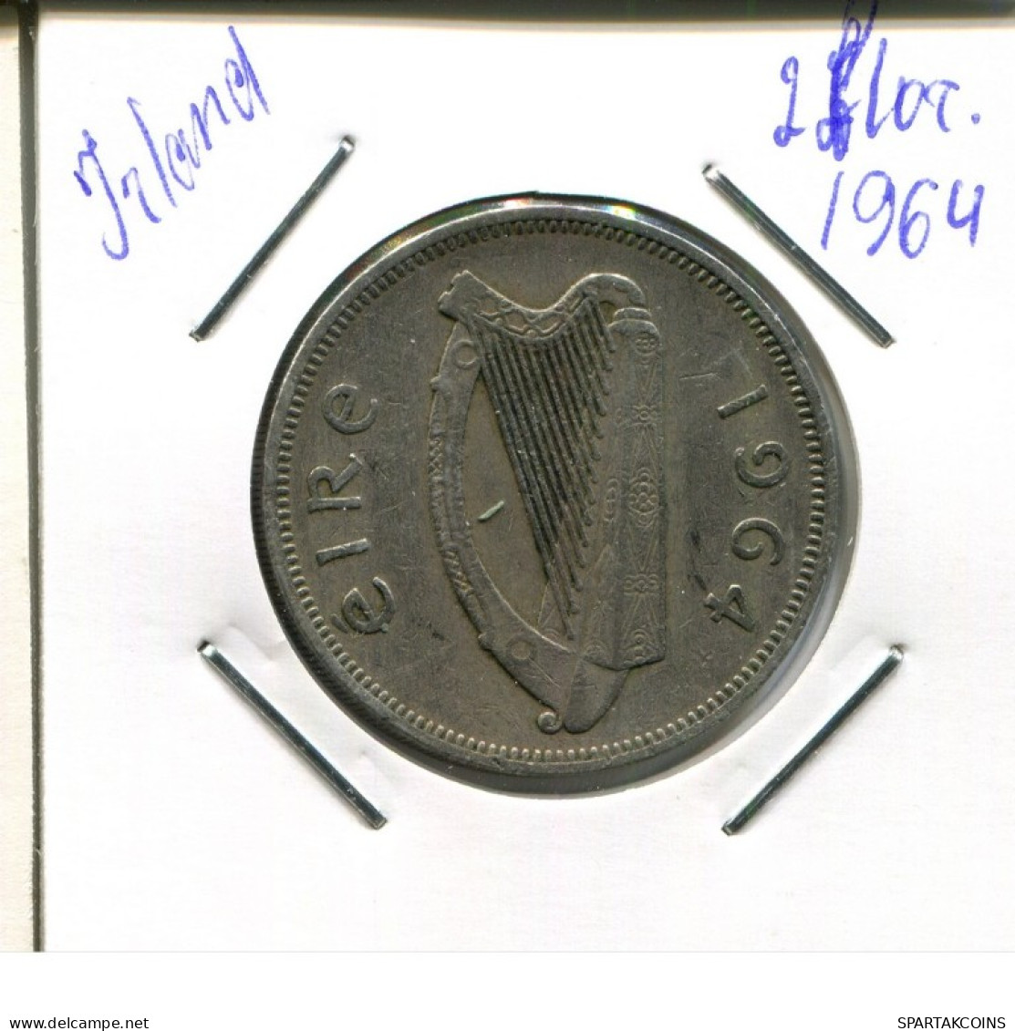 2 Florin 1964 IRELAND Coin #AN653.U.A - Irlanda