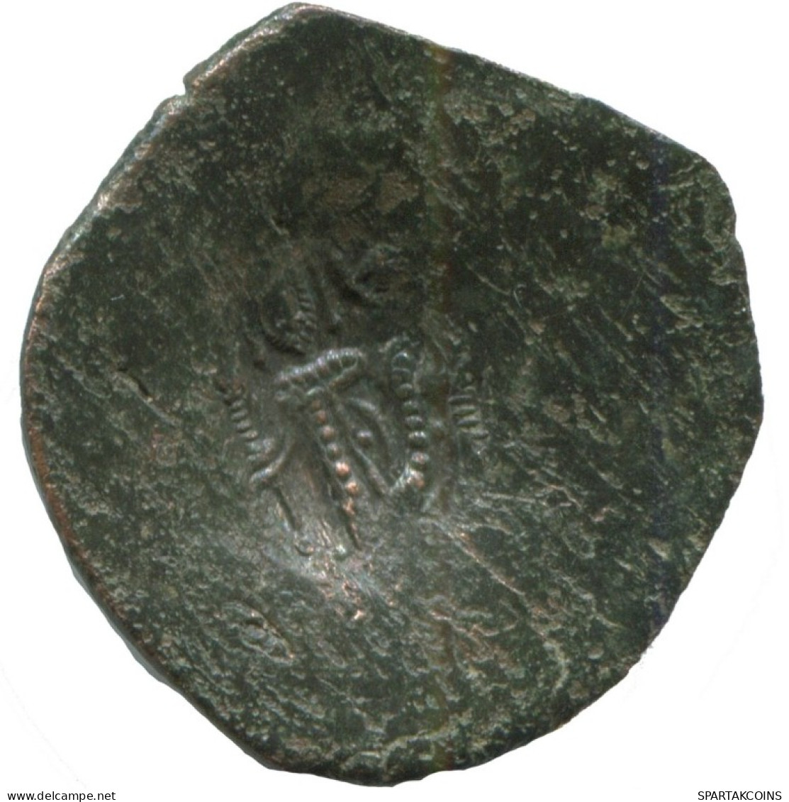 Authentique Original Antique BYZANTIN EMPIRE Trachy Pièce 1.4g/23mm #AG611.4.F.A - Byzantinische Münzen