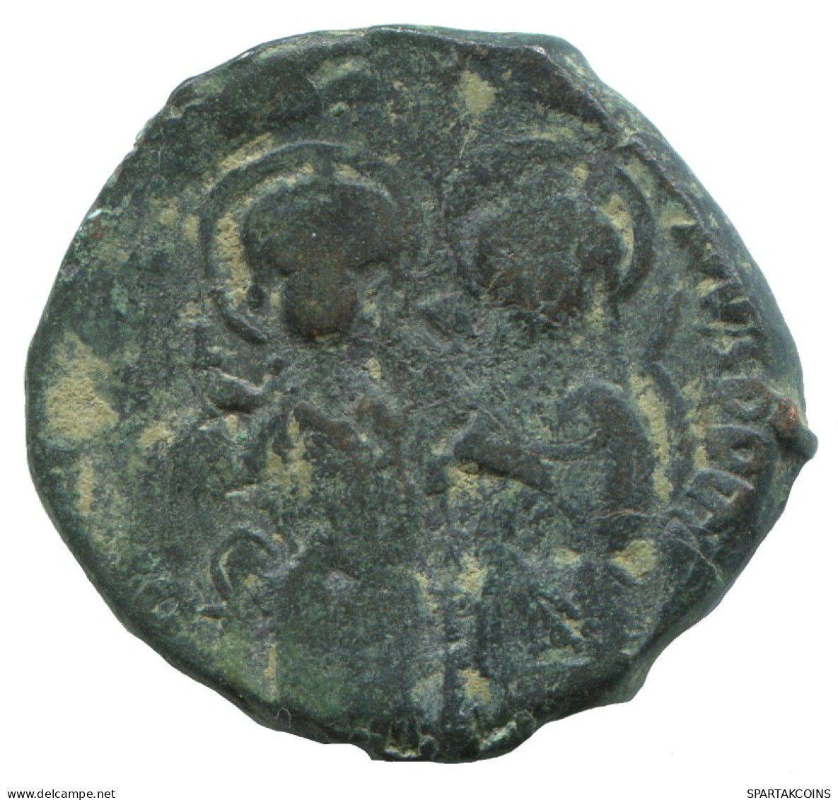 HERACLIUS FOLLIS Auténtico Antiguo BYZANTINE Moneda 13.7g/29m #AA525.19.E.A - Byzantines