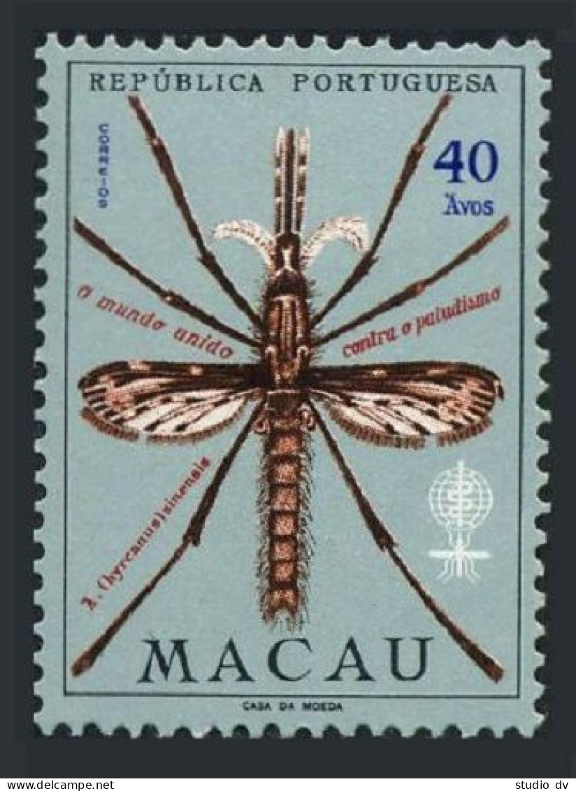Macao 400, Lightly Hinged. Michel 428. WHO Drive Against Malaria, 1962. - Ungebraucht
