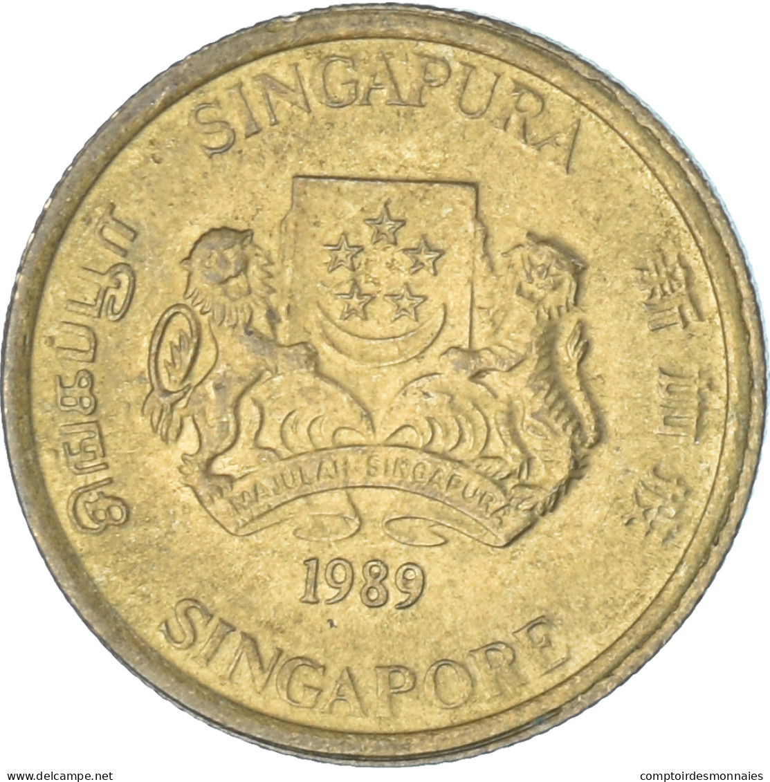 Monnaie, Singapour, 5 Cents, 1989 - Singapur