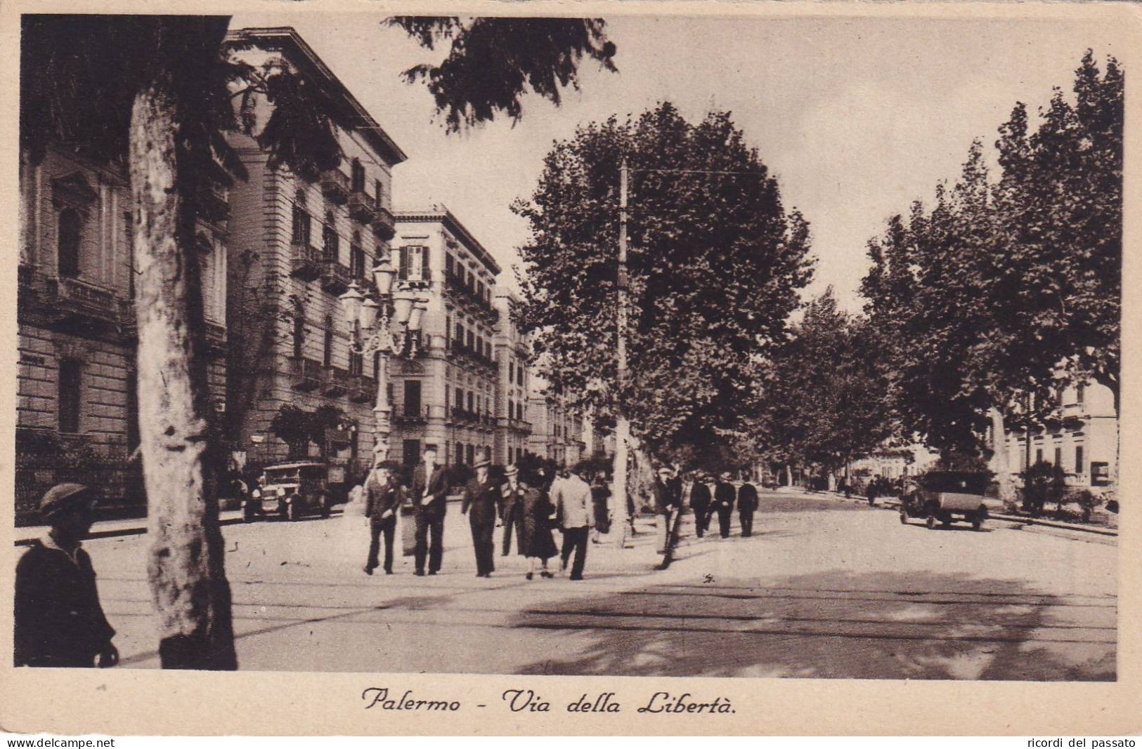 Cartolina Palermo - Via Della Libertà - Palermo