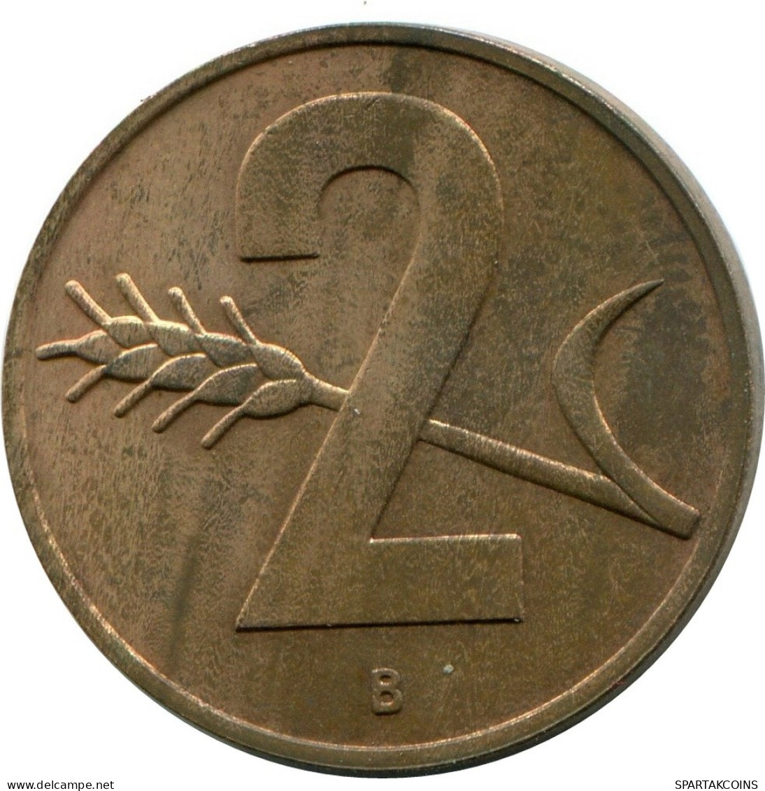 2 RAPPEN 1957 B SUIZA SWITZERLAND Moneda #AY109.3.E.A - Andere & Zonder Classificatie