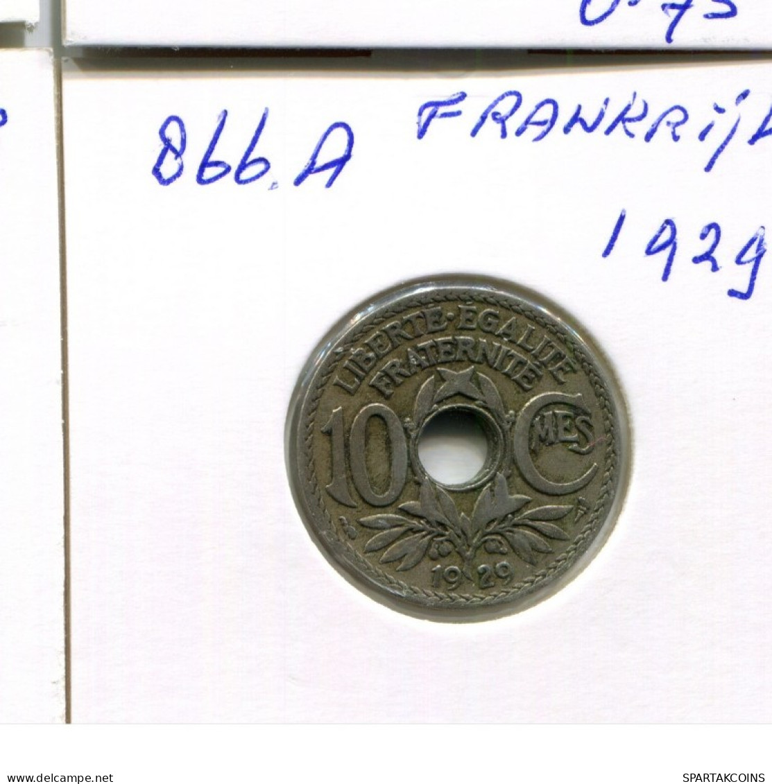 10 CENTIMES 1929 FRANKREICH FRANCE Französisch Münze #AN102.D.A - 10 Centimes