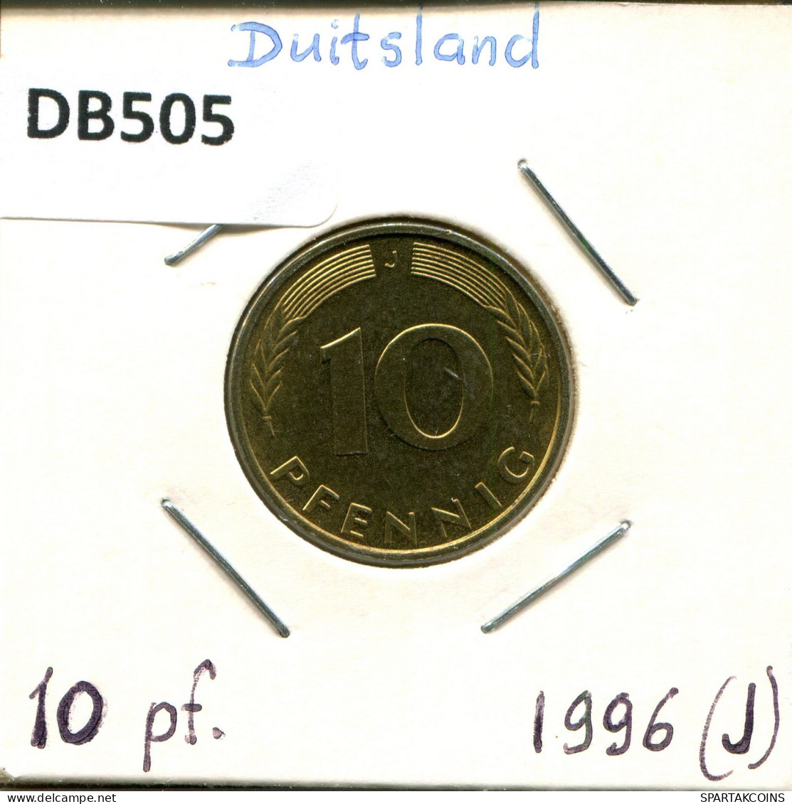 10 PFENNIG 1996 J BRD ALLEMAGNE Pièce GERMANY #DB505.F.A - 10 Pfennig