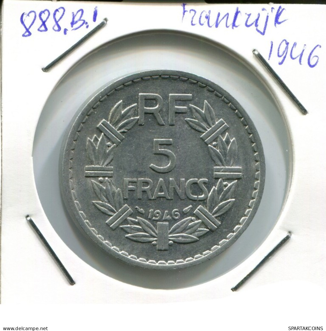 5 FRANCS 1946 FRANCE French Coin #AN385.U.A - 5 Francs