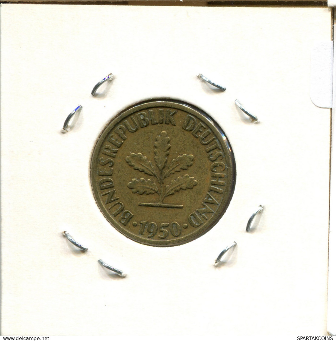 10 PFENNIG 1950 D BRD ALEMANIA Moneda GERMANY #DB371.E.A - 10 Pfennig