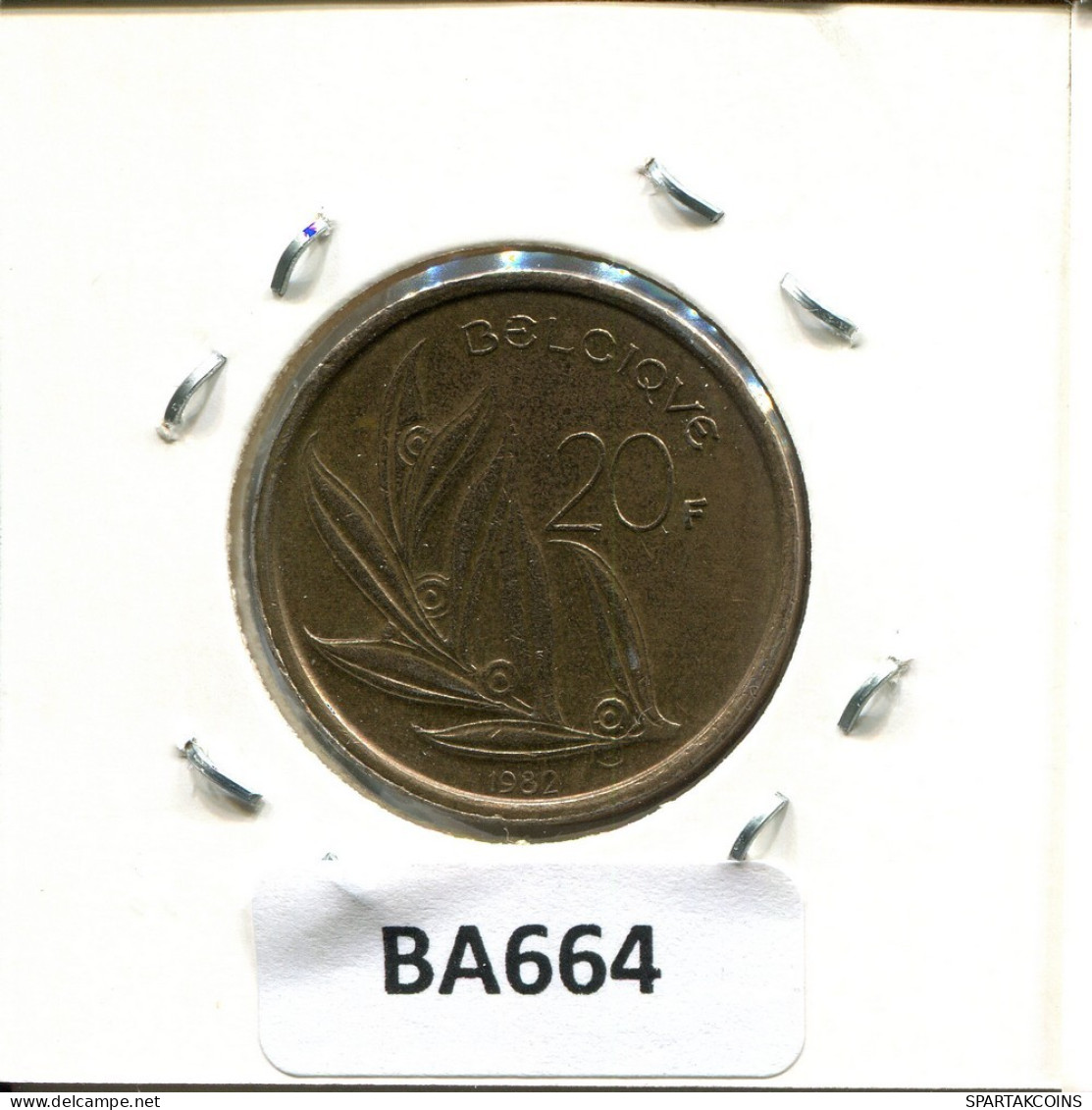 20 FRANCS 1982 Französisch Text BELGIEN BELGIUM Münze #BA664.D.A - 20 Frank