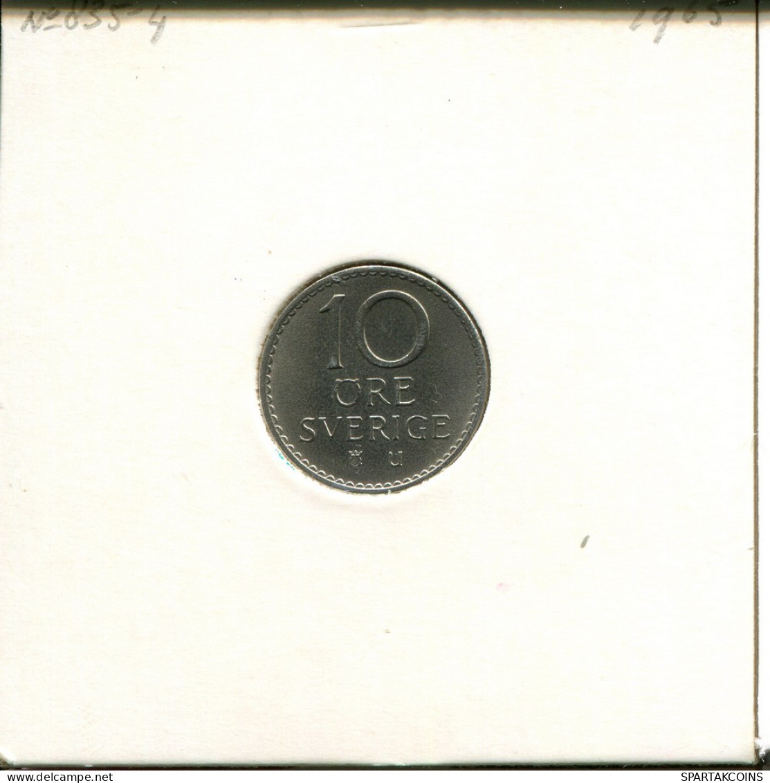 10 ORE 1965 SUECIA SWEDEN Moneda #AR396.E.A - Svezia