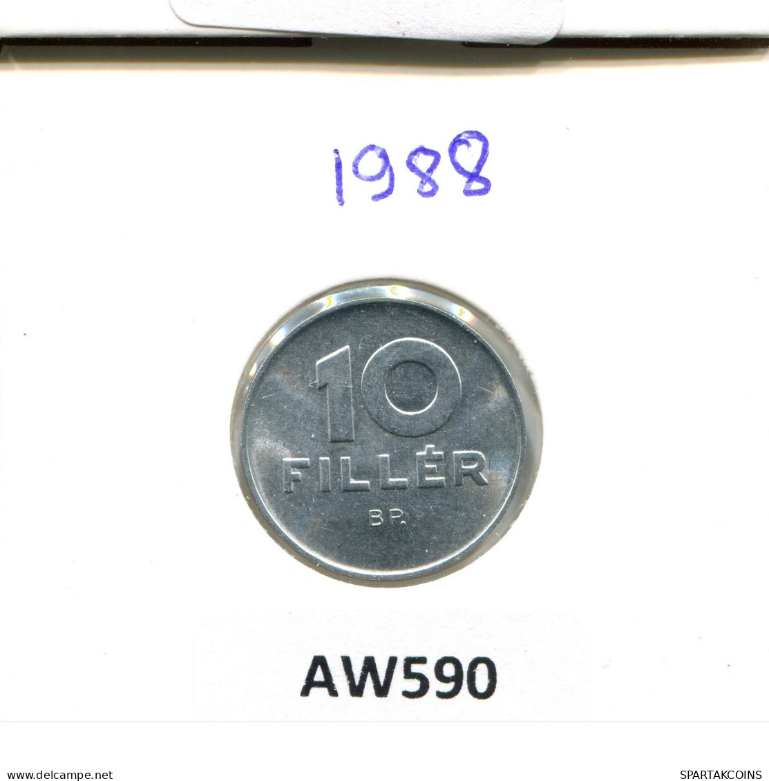 10 FILLER 1988 HUNGRÍA HUNGARY Moneda #AW590.E.A - Hongarije