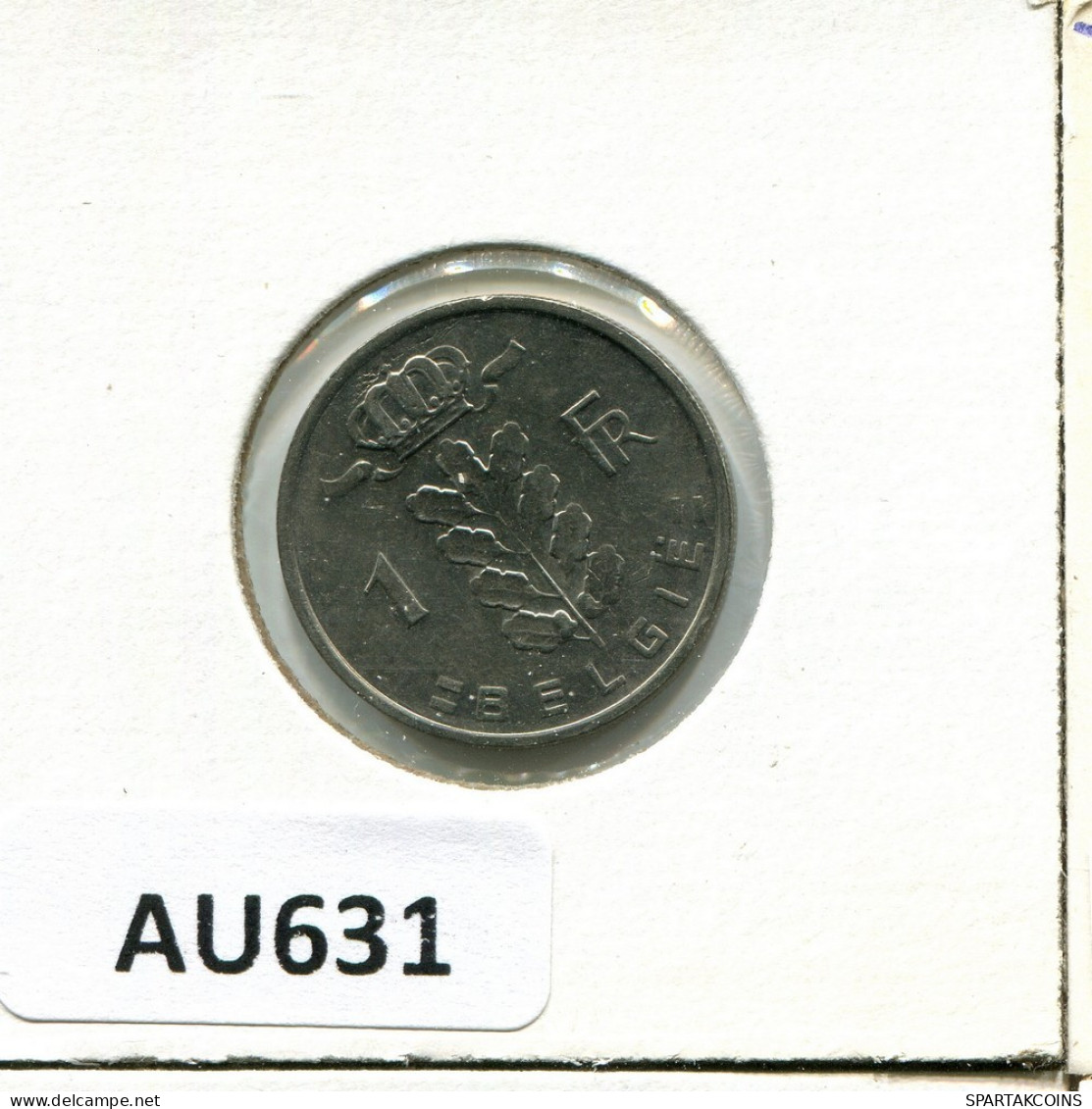 1 FRANC 1979 DUTCH Text BELGIEN BELGIUM Münze #AU631.D.A - 1 Franc