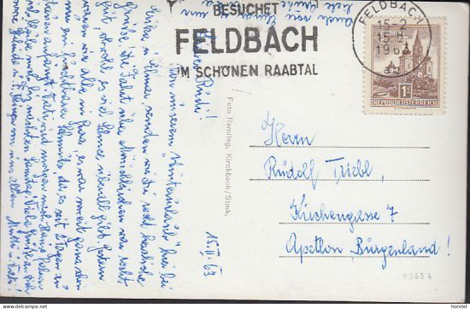 Austria - 8330 Feldbach - Alte Ortsansicht ( Detail) Nice Stamp 1963 - Feldbach