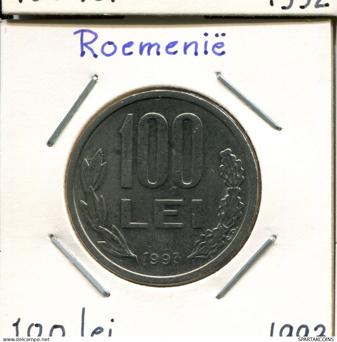 100 LEI 1993 RUMÄNIEN ROMANIA Münze #AP691.2.D.A - Rumänien