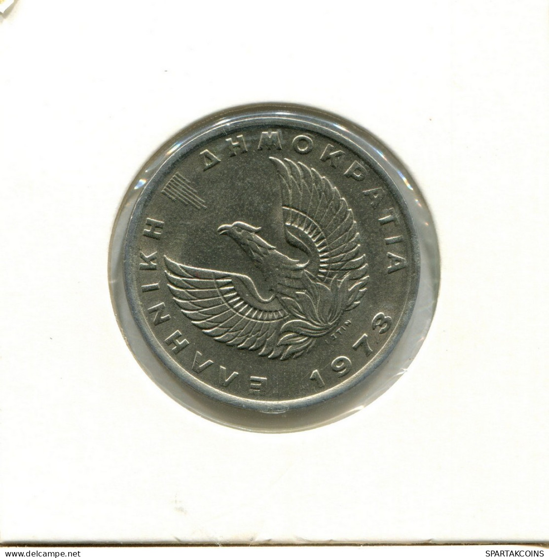 10 DRACHMES 1973 GRECIA GREECE Moneda #AY357.E.A - Grecia