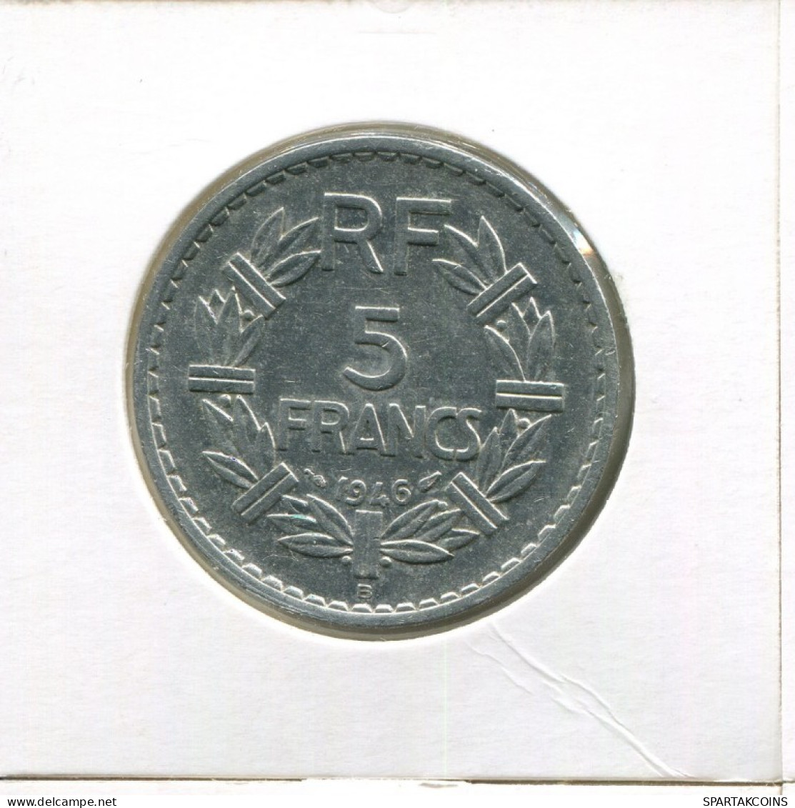 5 FRANCS 1946 B FRANCIA FRANCE Moneda #AK748.E.A - 5 Francs