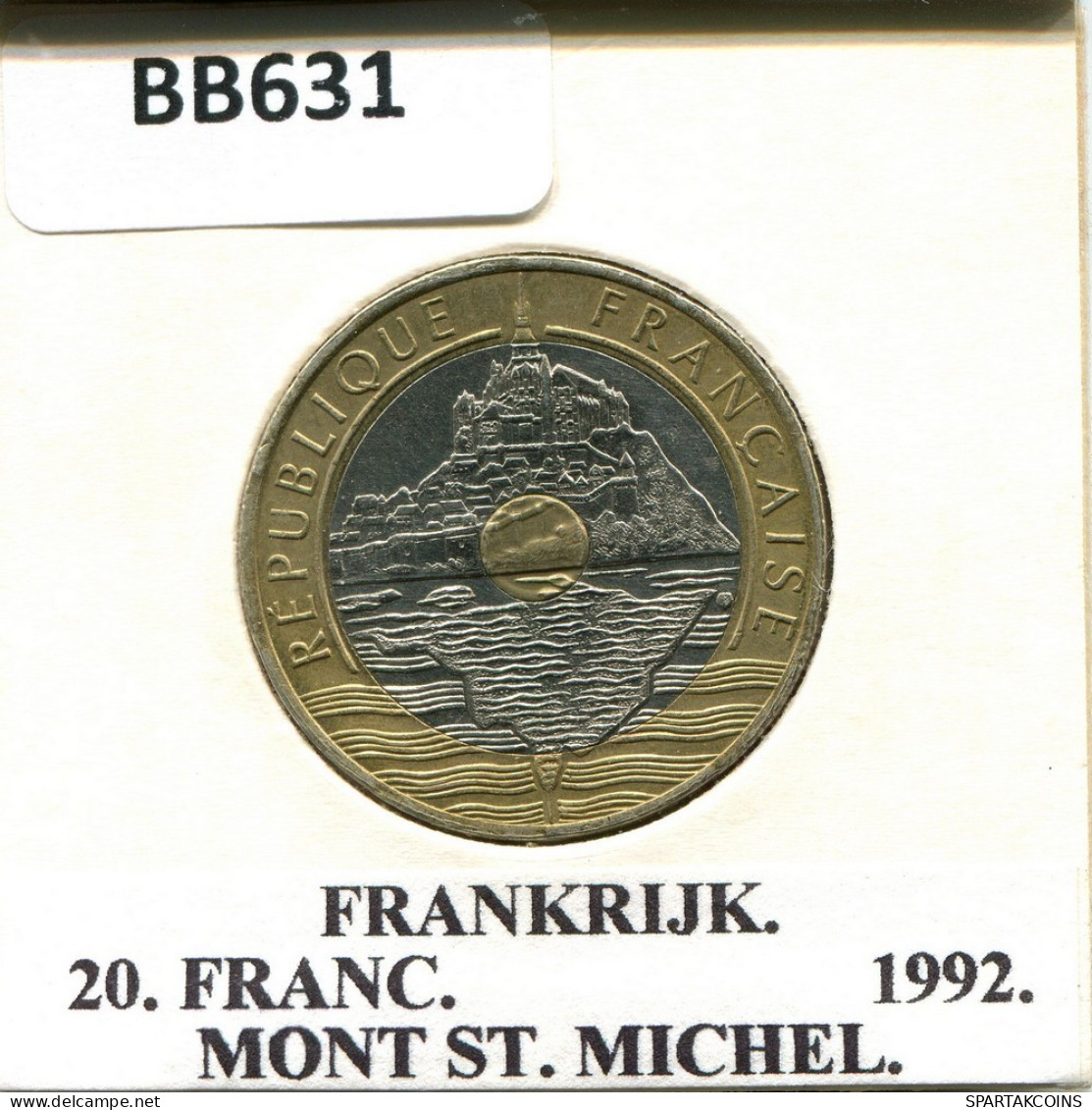 20 FRANCS 1992 FRANKREICH FRANCE Französisch Münze BIMETALLIC #BB631.D.A - 20 Francs