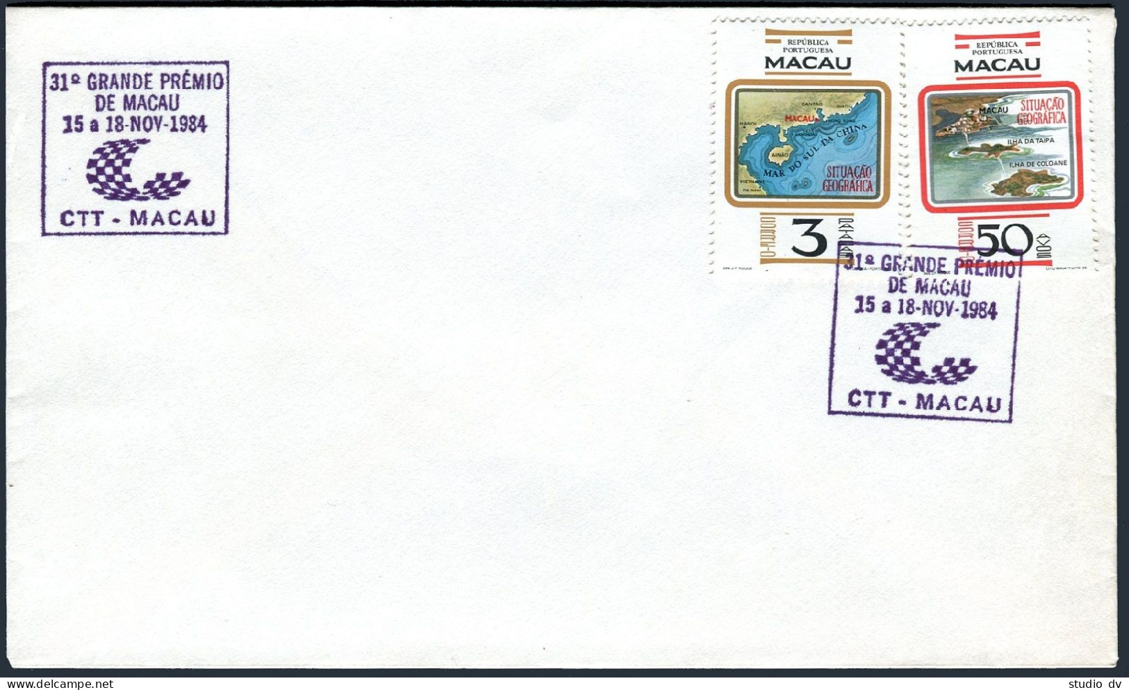 Macao 467-468, FDC. Michel 495-496. Geographical Position, 1982. - FDC