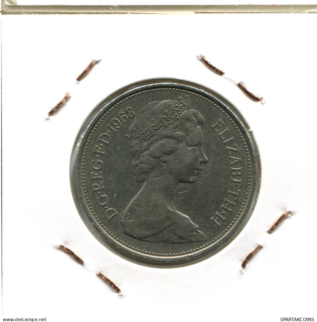 10 PENCE 1968 UK GBAN BRETAÑA GREAT BRITAIN Moneda #AW210.E.A - 10 Pence & 10 New Pence