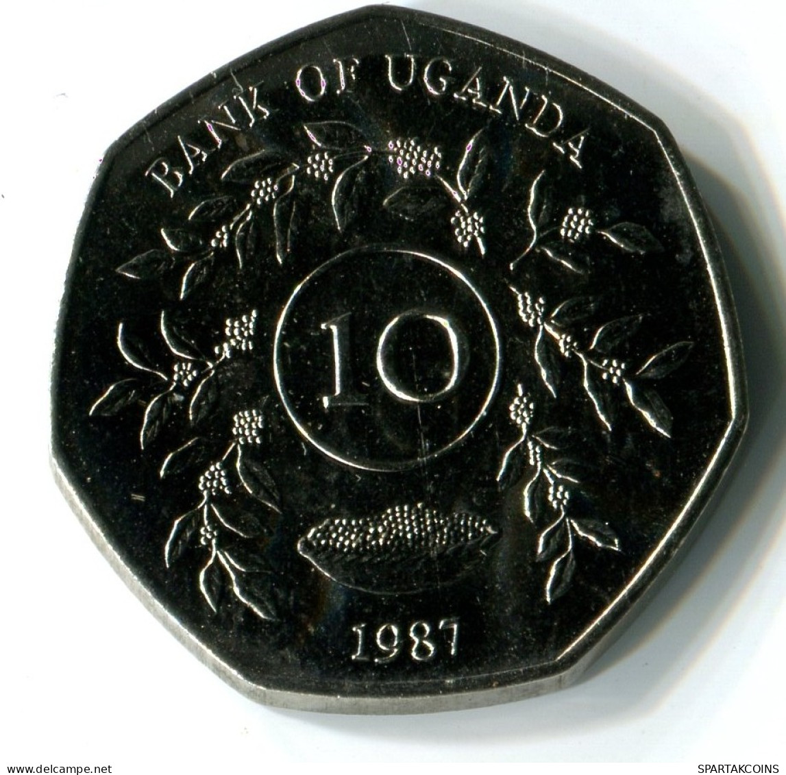 10 SHILLINGS 1987 UGANDA UNC Münze #W11115.D.A - Uganda