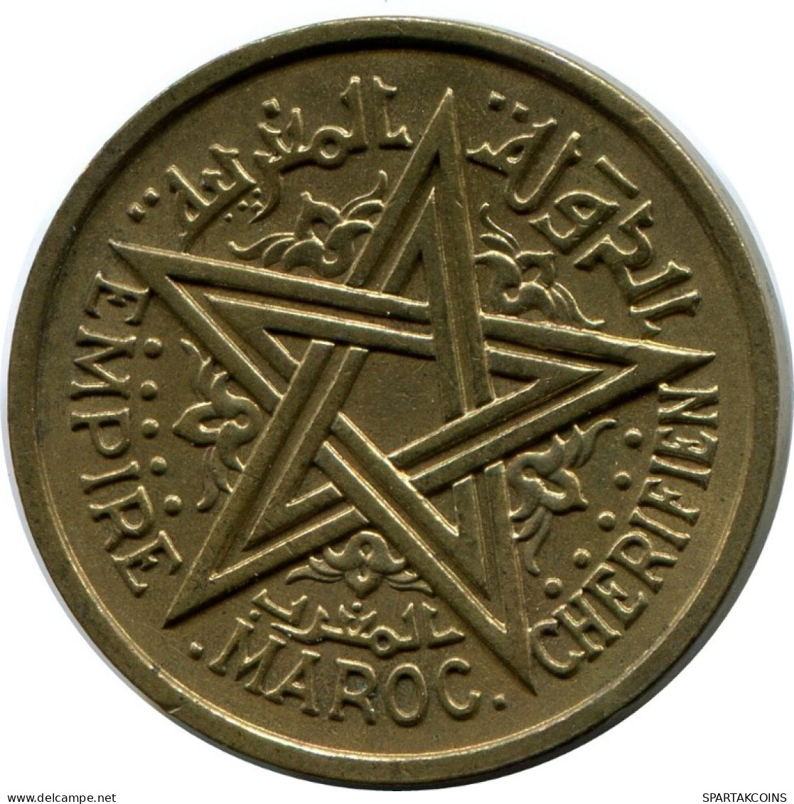 1 FRANC 1945 MARRUECOS MOROCCO Islámico Moneda #AH617.3.E.A - Marruecos