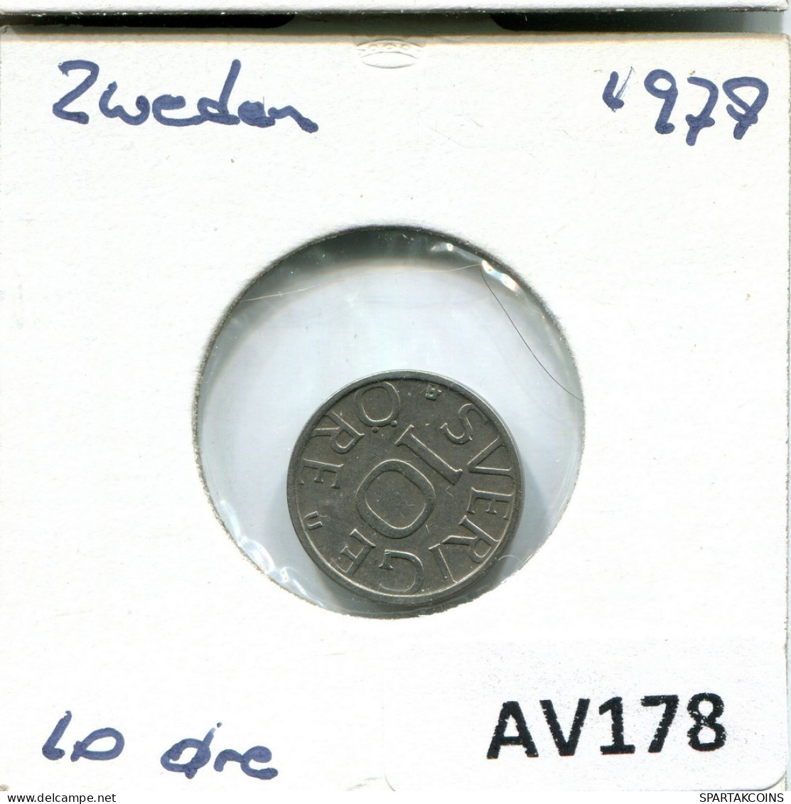 10 ORE 1978 SUECIA SWEDEN Moneda #AV178.E.A - Svezia