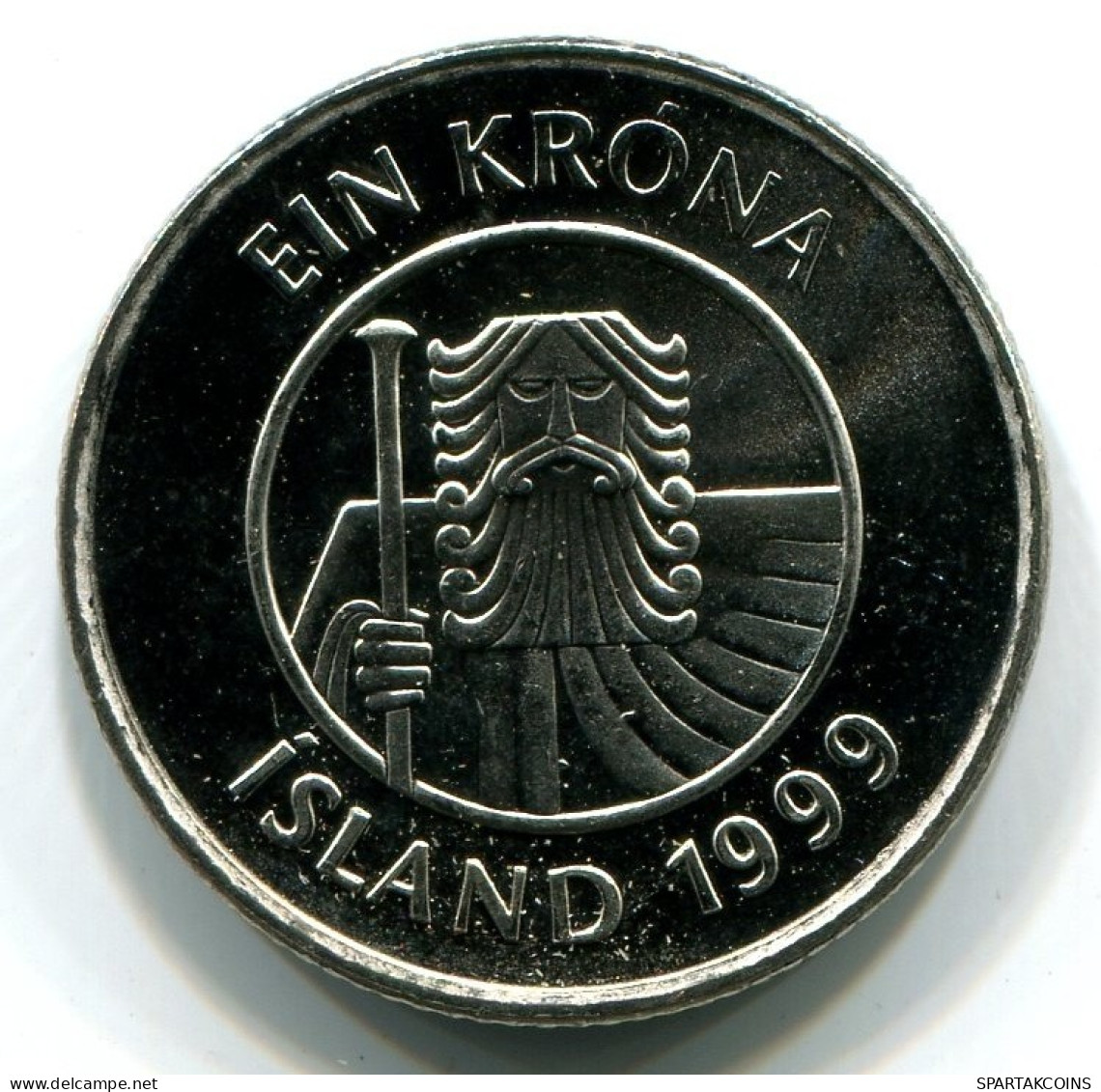 1 KRONA 1999 ISLANDE ICELAND UNC Fish Pièce #W11065.F.A - IJsland