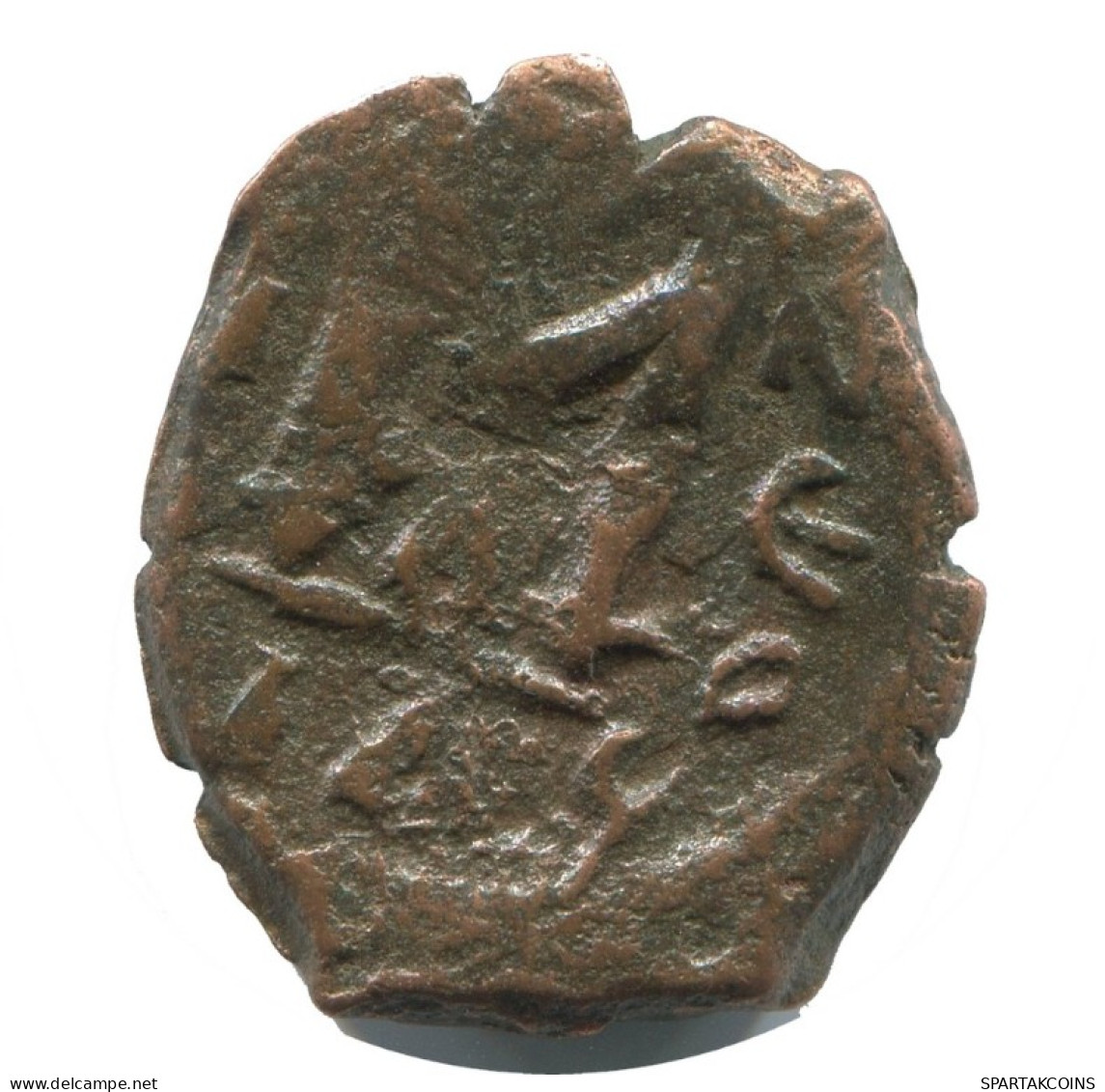 FOLLIS Authentique ORIGINAL Antique BYZANTIN Pièce 3.6g/21mm #AB391.9.F.A - Byzantium