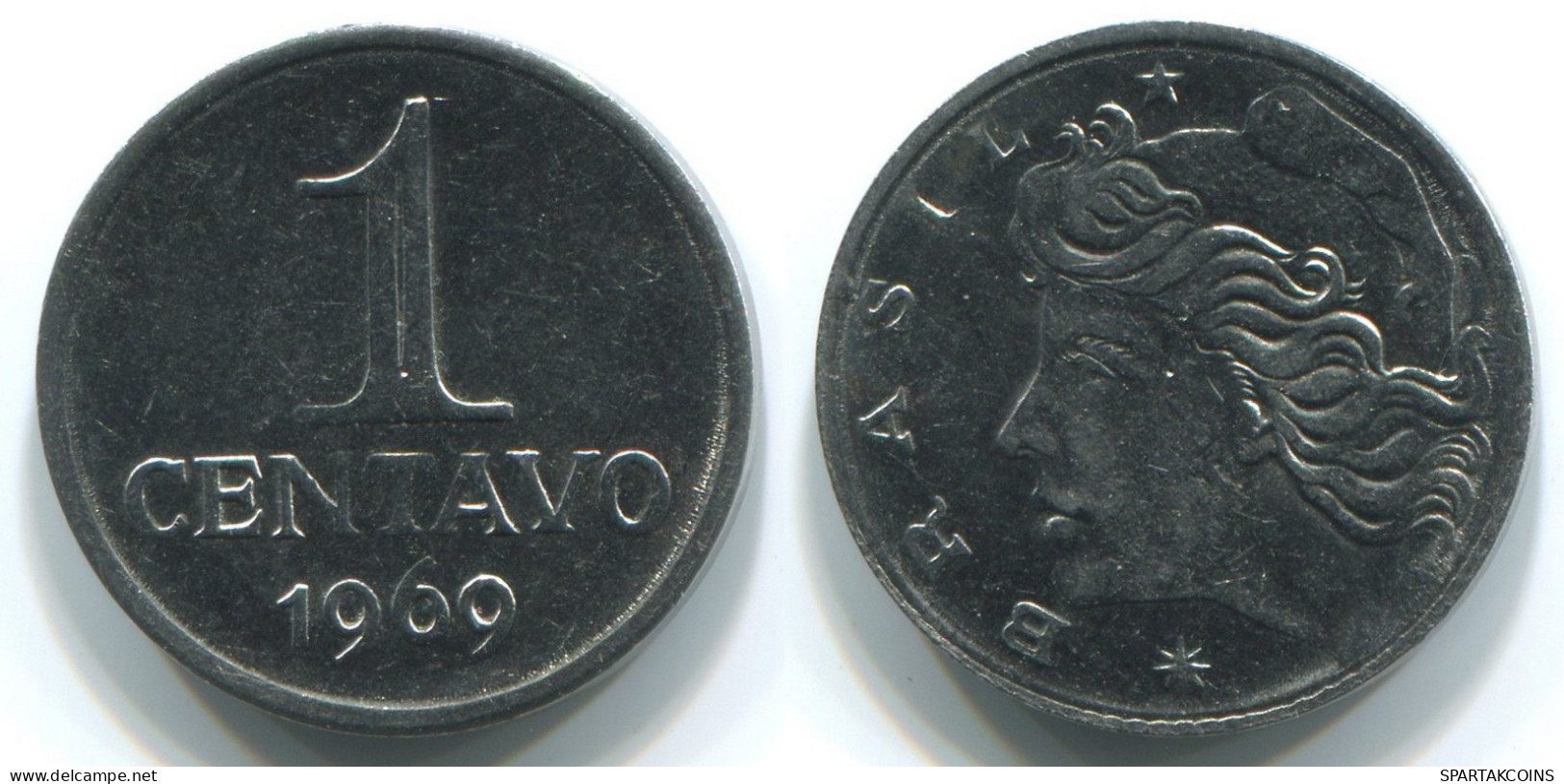 1 CENTAVO 1969 BRAZIL Coin #WW1158.U.A - Brésil