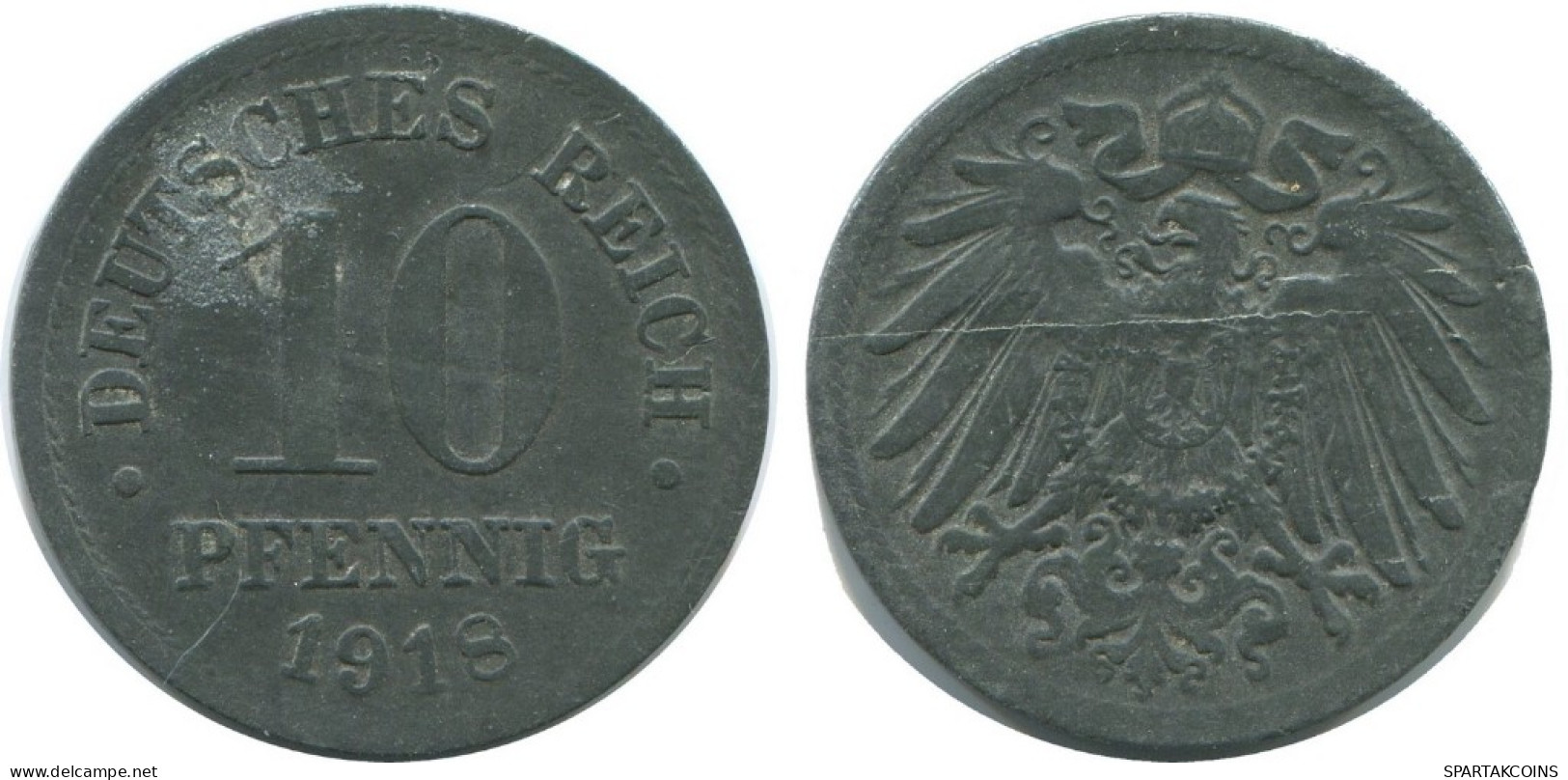 10 PFENNIG 1918 DEUTSCHLAND Münze GERMANY #AD523.9.D.A - 10 Pfennig