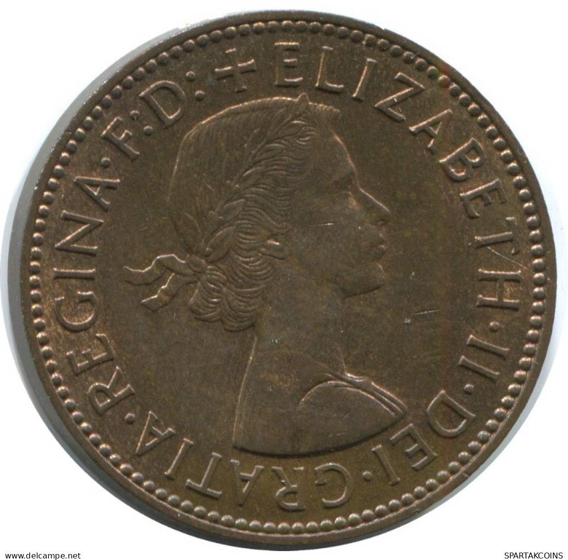 HALF PENNY 1958 UK GRANDE-BRETAGNE GREAT BRITAIN Pièce #AG833.1.F.A - C. 1/2 Penny