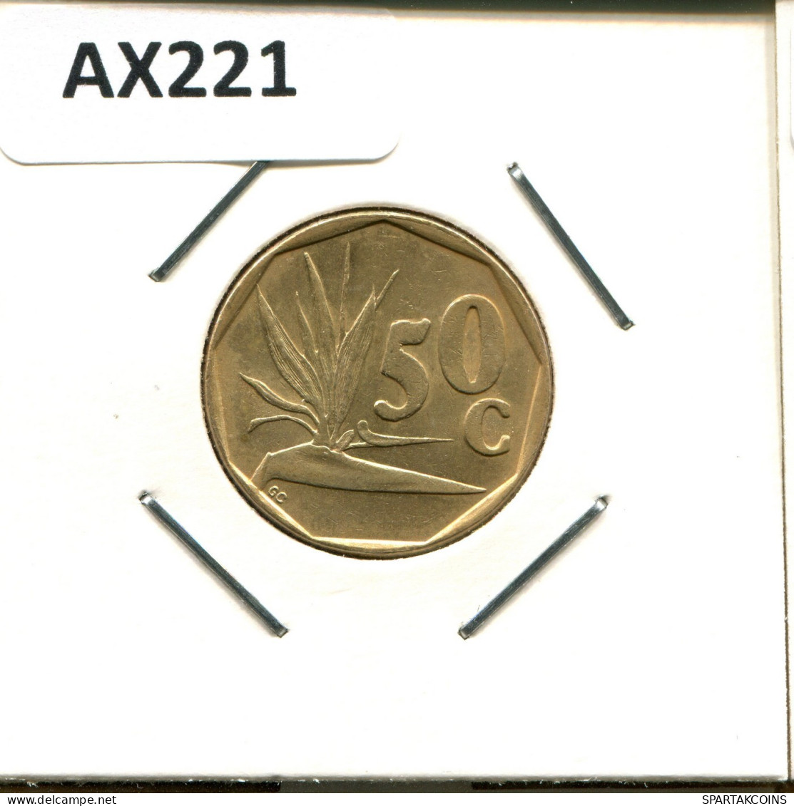 50 CENTS 1995 SUDAFRICA SOUTH AFRICA Moneda #AX221.E.A - Südafrika