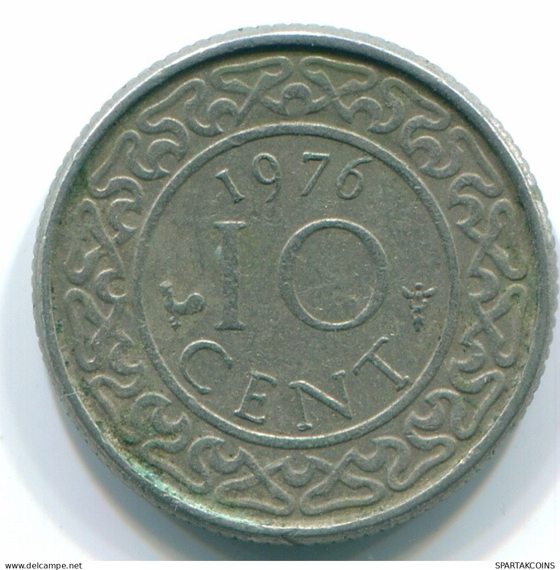 10 CENTS 1976 SURINAME Nickel Coin #S13305.U.A - Surinam 1975 - ...