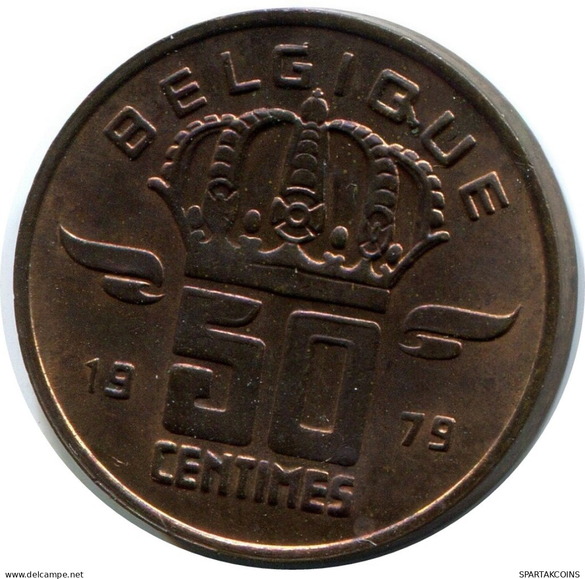 50 CENTIMES 1979 Französisch Text BELGIEN BELGIUM Münze #AW921.D.A - 50 Centimes