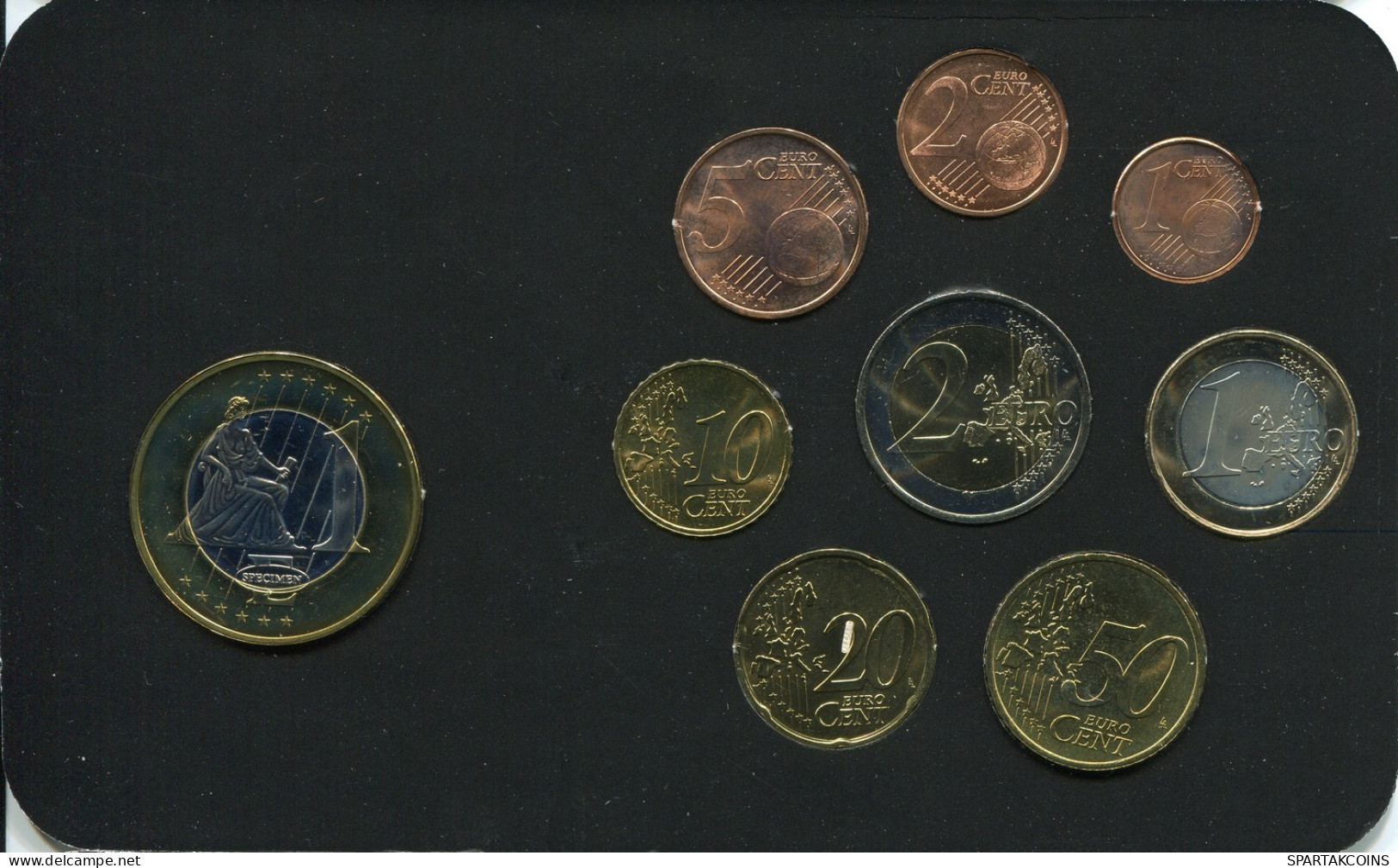 FRANKREICH FRANCE 2001-2004 EURO SET + MEDAL UNC #SET1211.16.D.A - France