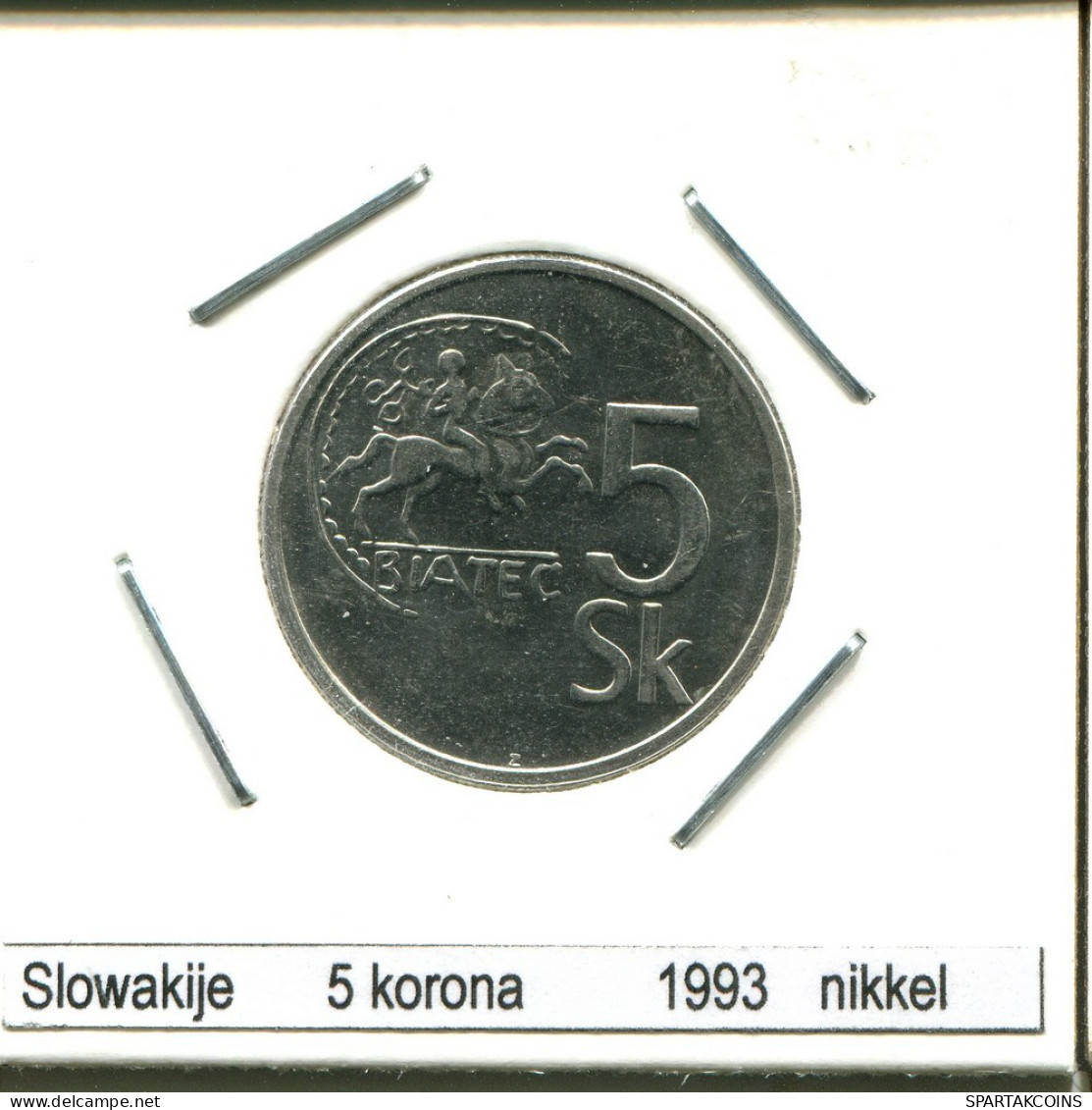 5 KORUN 1993 SLOWAKEI SLOVAKIA Münze #AS564.D.A - Slovacchia