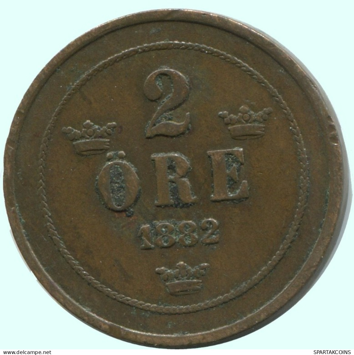 2 ORE 1892 SUECIA SWEDEN Moneda #AC901.2.E.A - Svezia