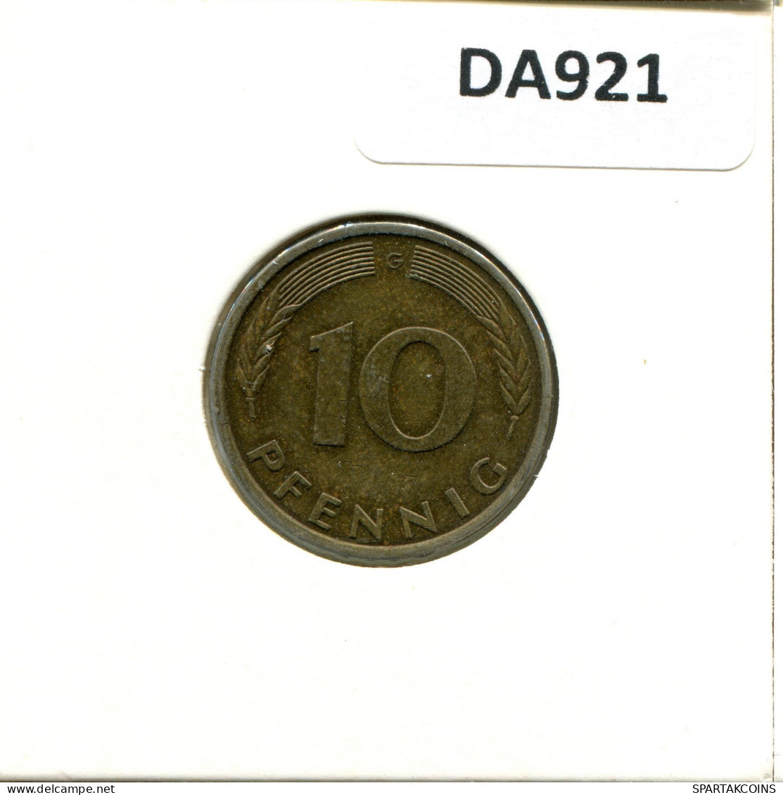 10 PFENNIG 1978 G WEST & UNIFIED GERMANY Coin #DA921.U.A - 10 Pfennig