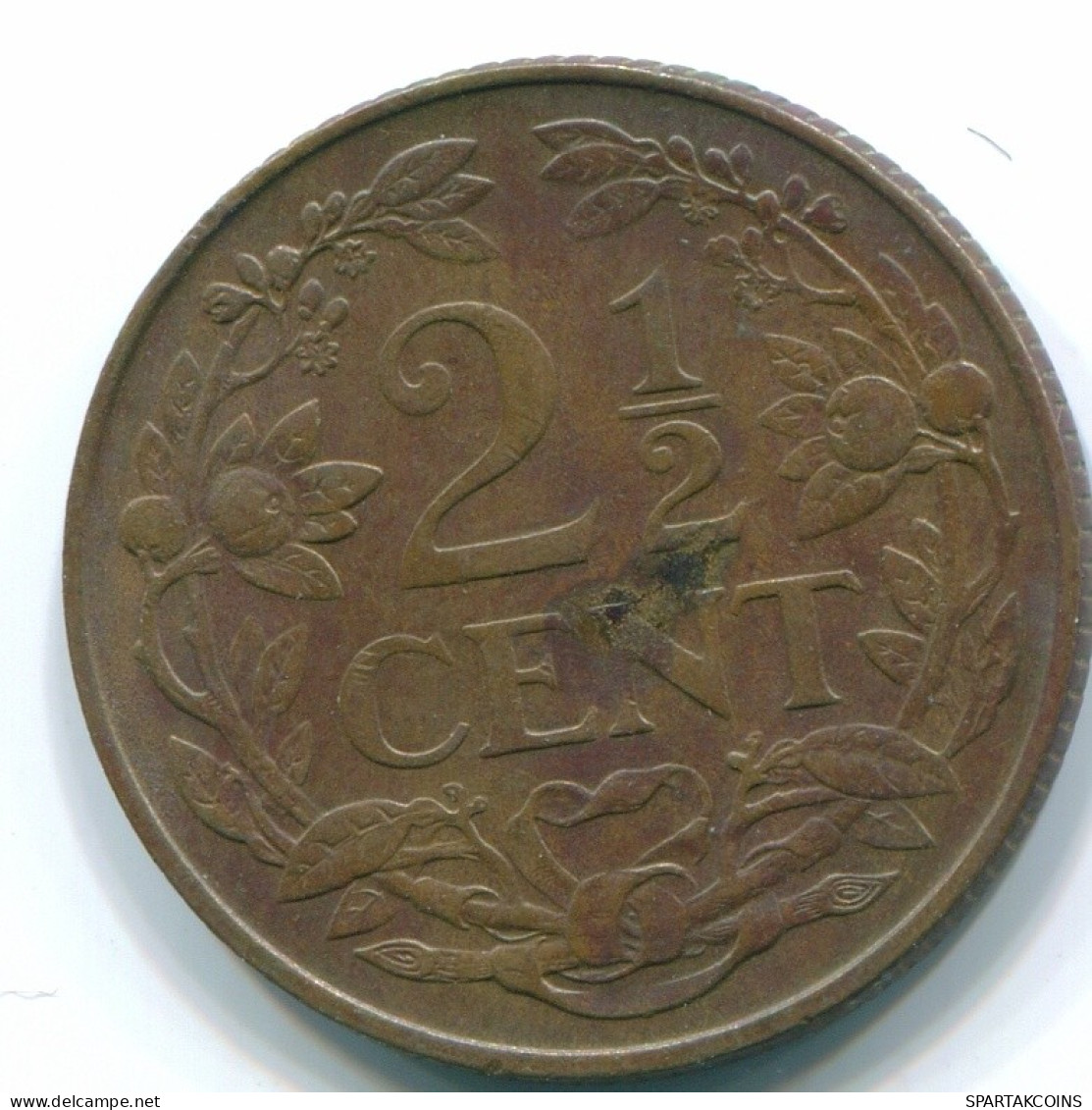 2 1/2 CENT 1965 CURACAO NEERLANDÉS NETHERLANDS Bronze Colonial Moneda #S10227.E.A - Curacao