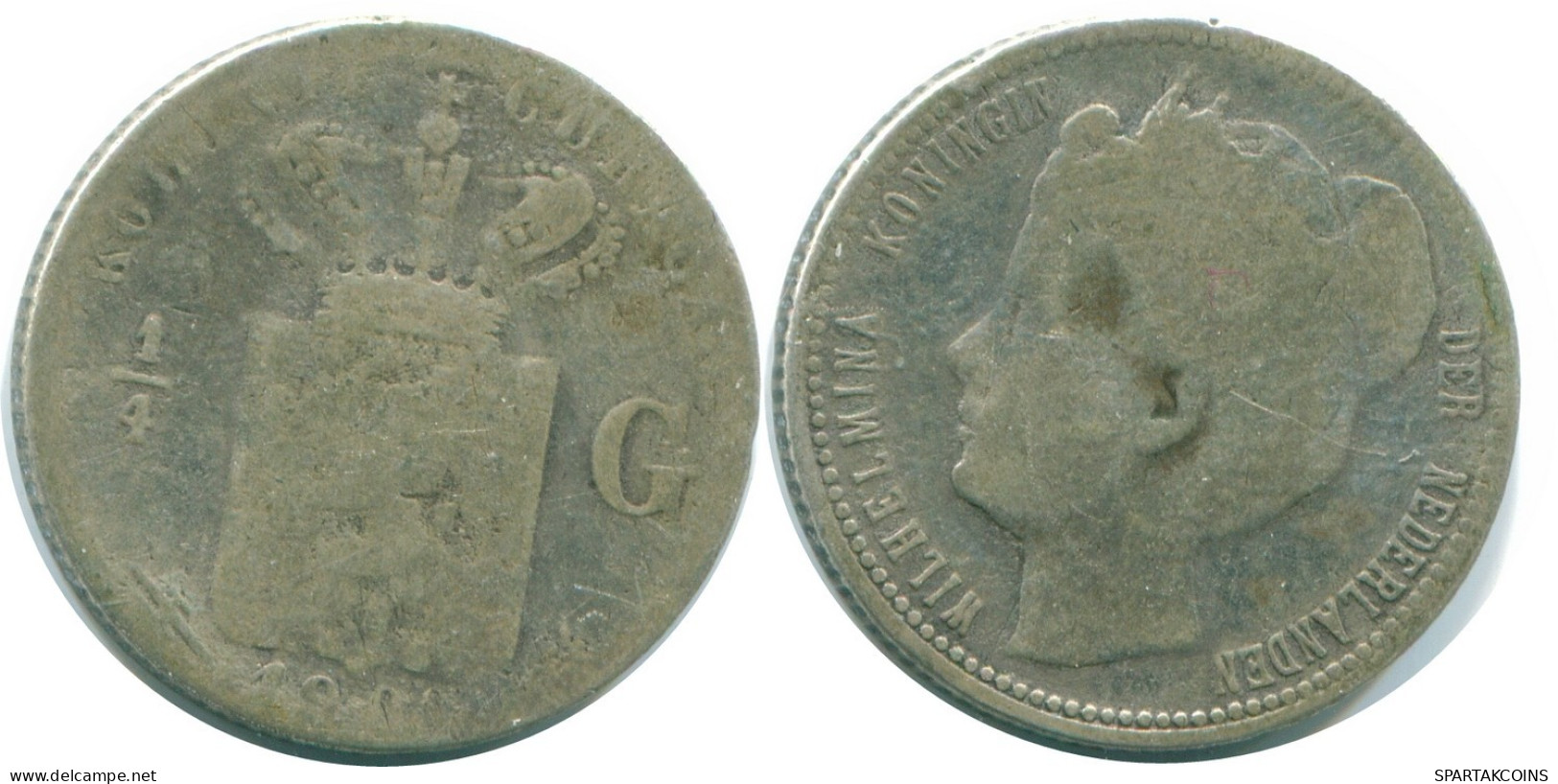1/4 GULDEN 1900 CURACAO Netherlands SILVER Colonial Coin #NL10521.4.U.A - Curaçao