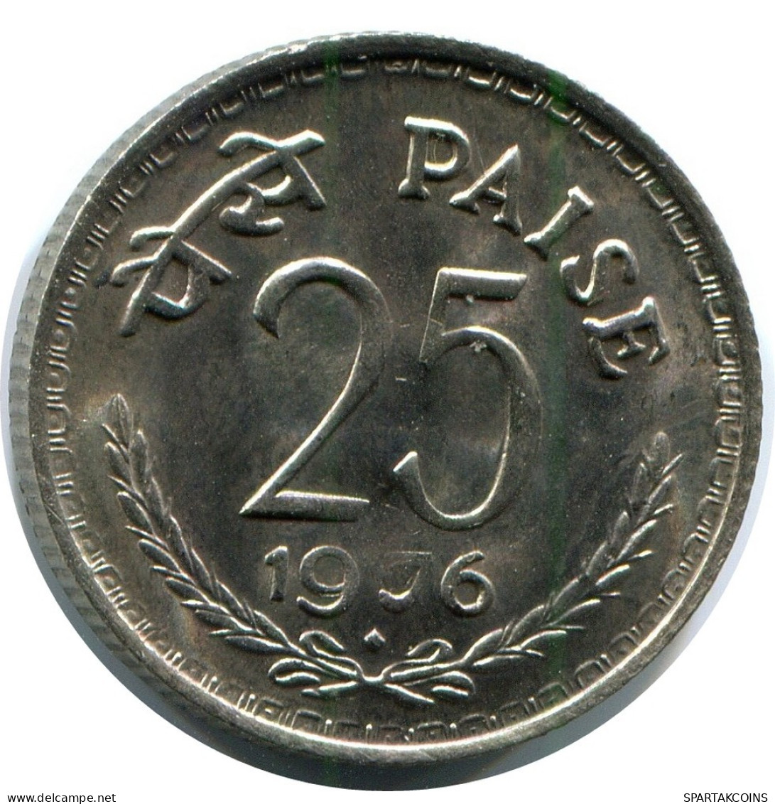 25 PIASE 1976 INDIEN INDIA Münze #AZ184.D.A - Indien