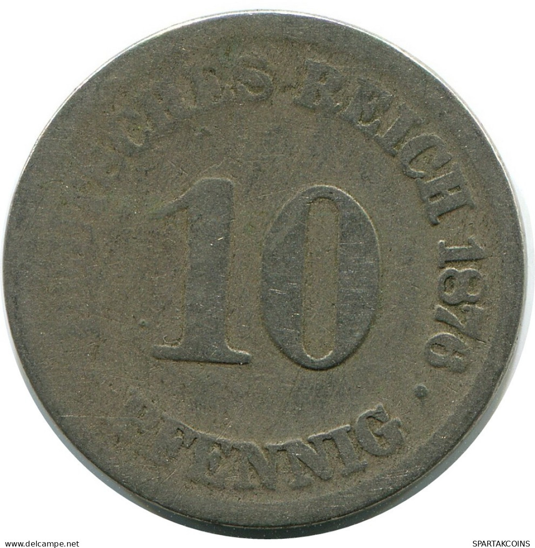 10 PFENNIG 1876 ALLEMAGNE Pièce GERMANY #DB329.F.A - 10 Pfennig