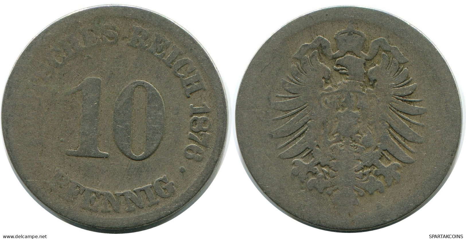 10 PFENNIG 1876 ALLEMAGNE Pièce GERMANY #DB329.F.A - 10 Pfennig
