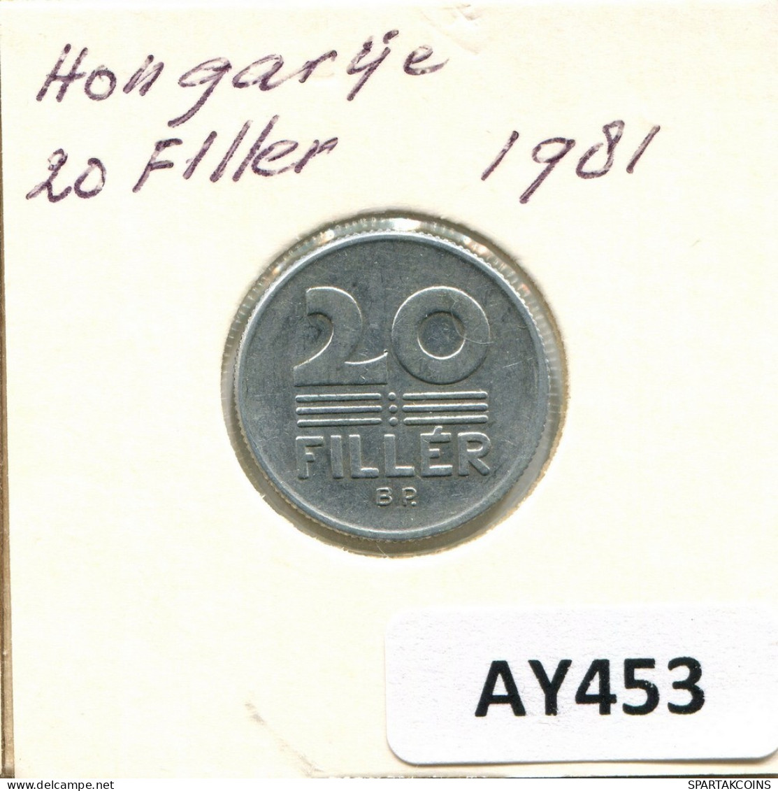 20 FILLER 1981 HUNGARY Coin #AY453.U.A - Hungary